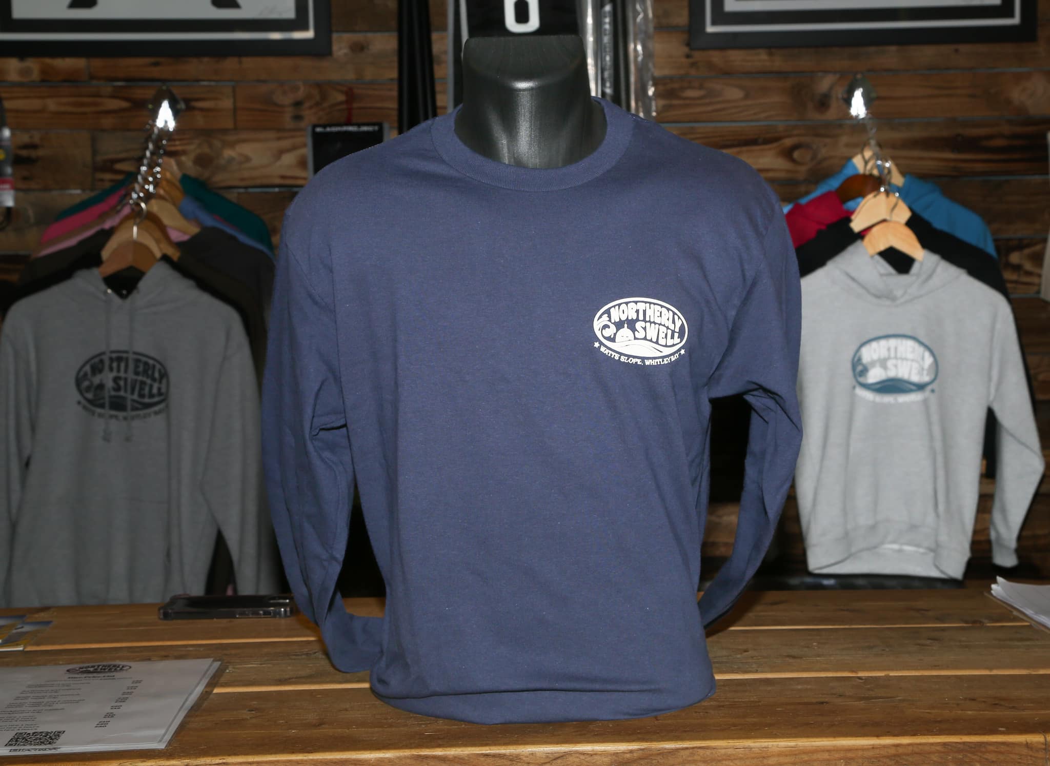 Northerly Swell Long Sleeve Surf T-Shirt - Image 4